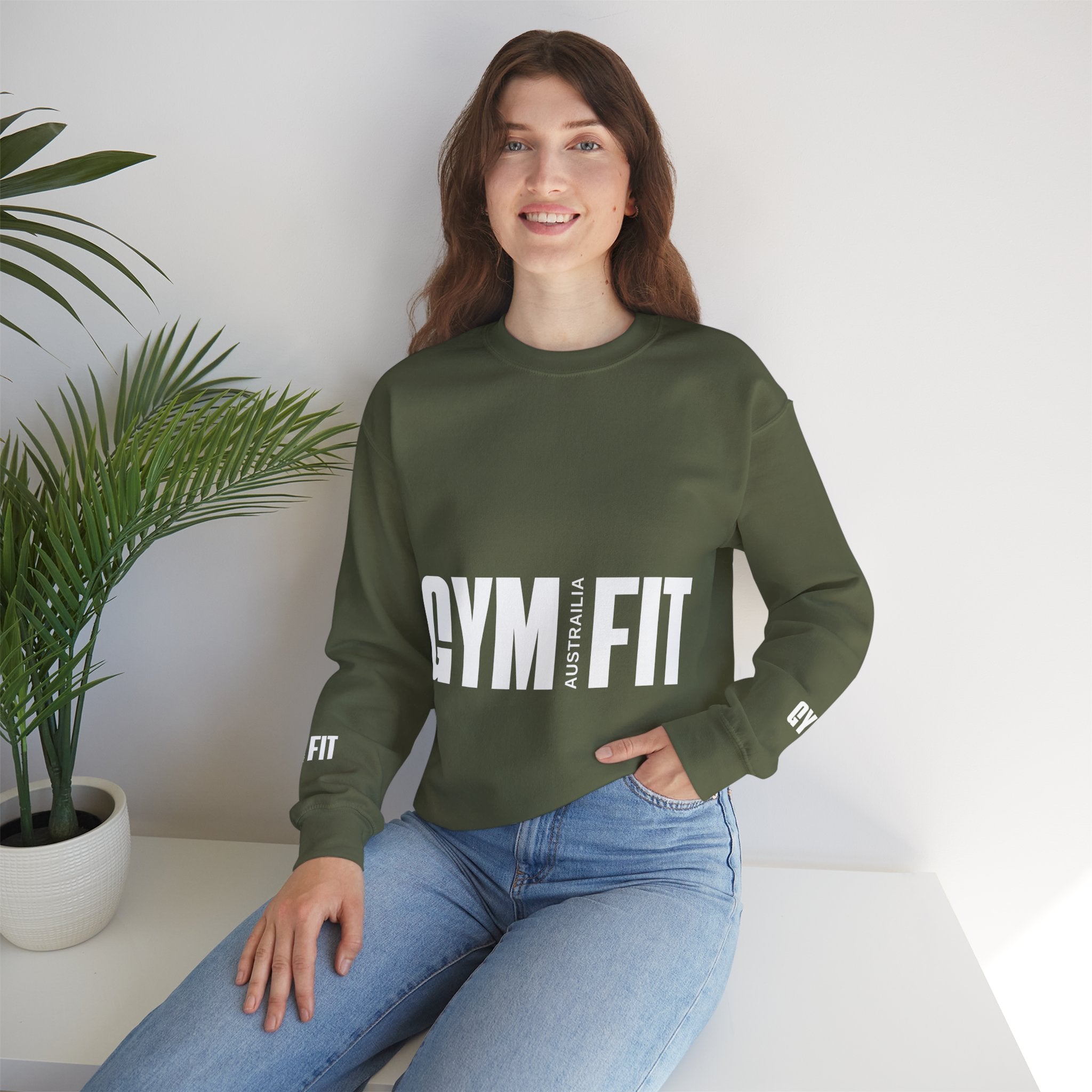 Gym Fit Unisex Heavy Blend™ Crewneck Sweatshirt - Stylish Workout Top for Fitness Enthusiasts