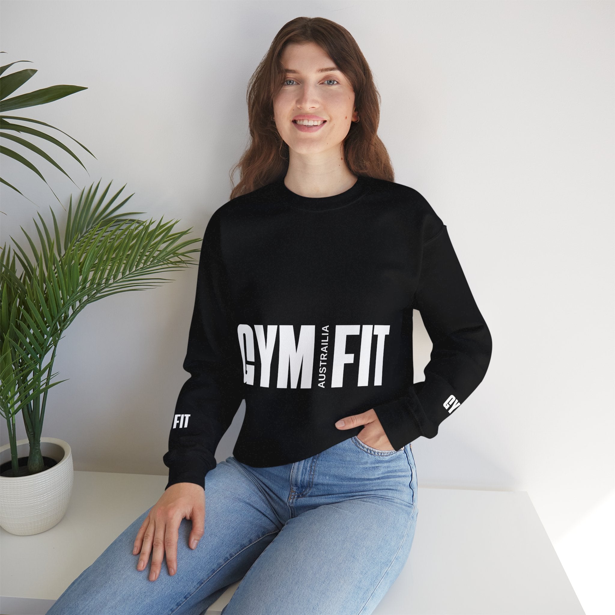 Gym Fit Unisex Heavy Blend™ Crewneck Sweatshirt - Stylish Workout Top for Fitness Enthusiasts