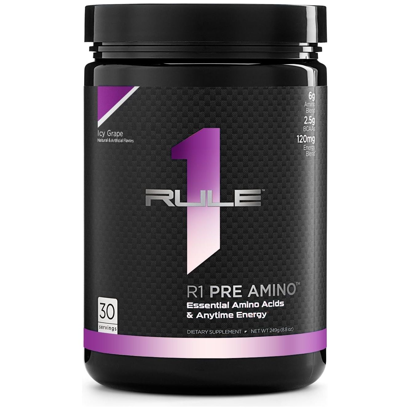 R1 Pre Amino Energy Boost Supplement 252 G, Blue Razz Lemonade (30 Servings)