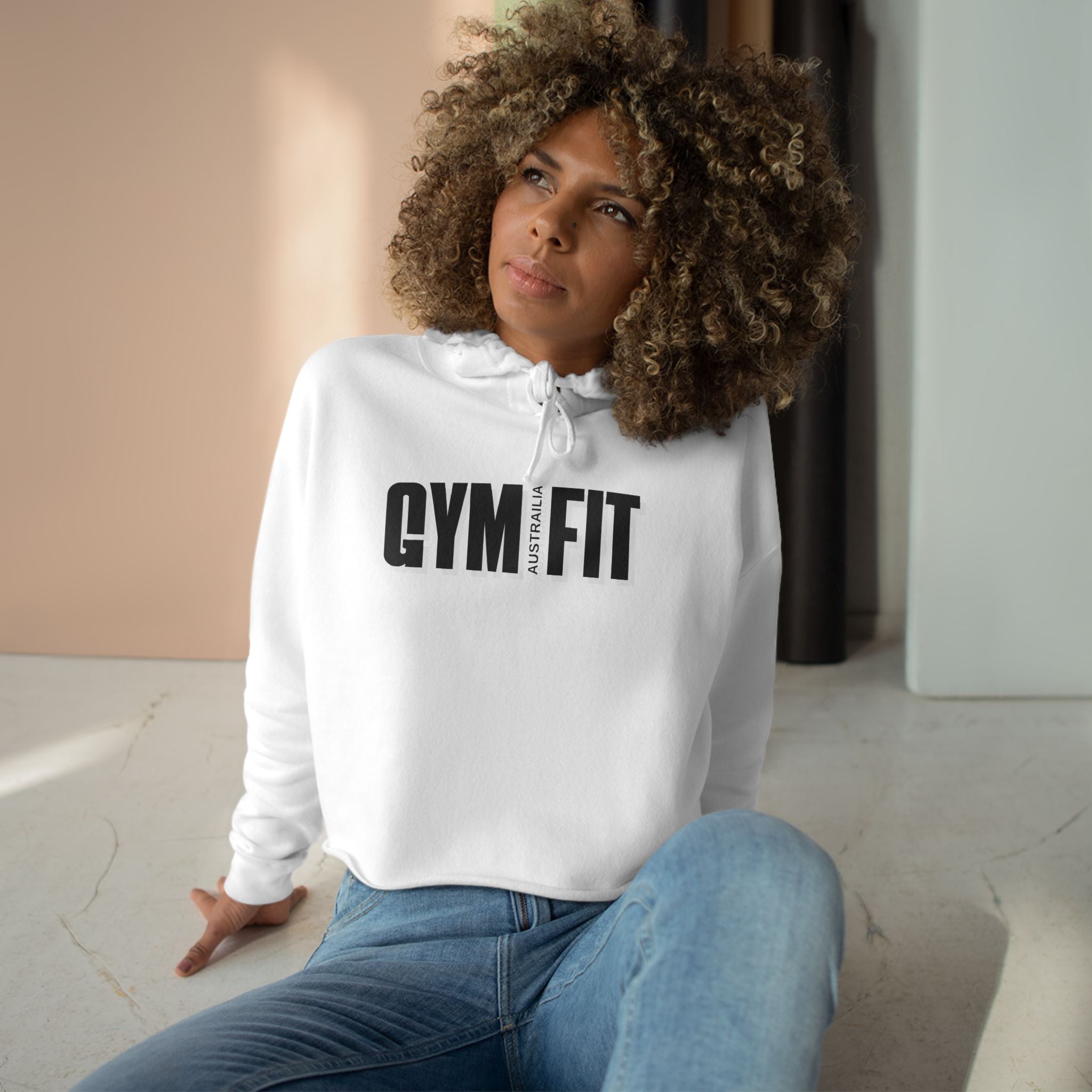 Gym Fit Crop Hoodie - Stylish Workout Attire for Fitness Enthusiasts