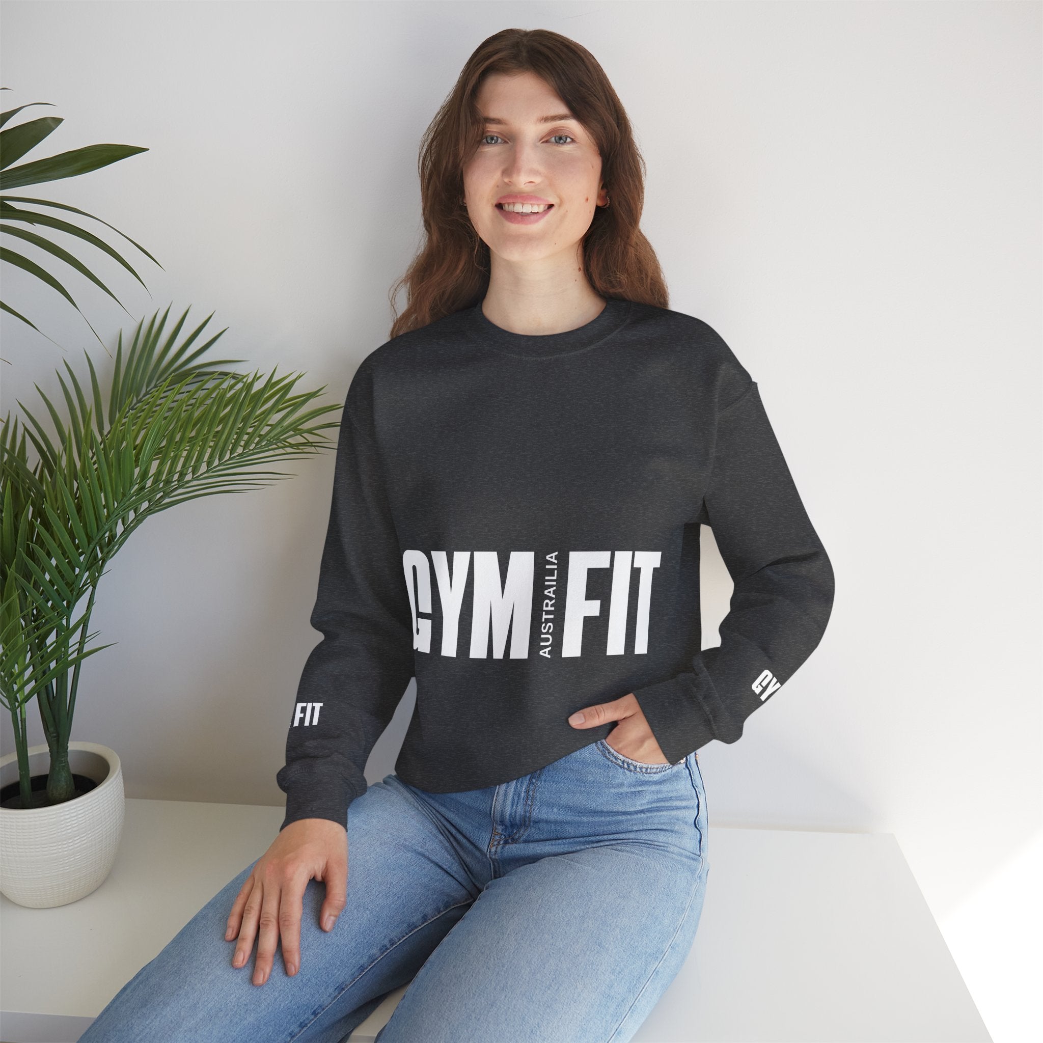 Gym Fit Unisex Heavy Blend™ Crewneck Sweatshirt - Stylish Workout Top for Fitness Enthusiasts
