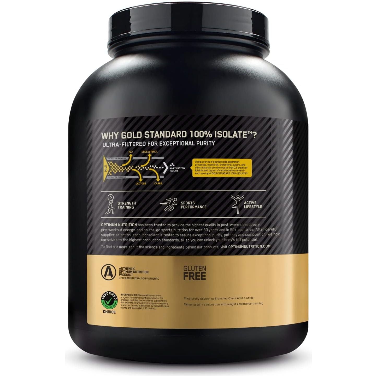 Gold Standard 100% Isolate Protein Powder, Chocolate Flavour, 2.36Kg