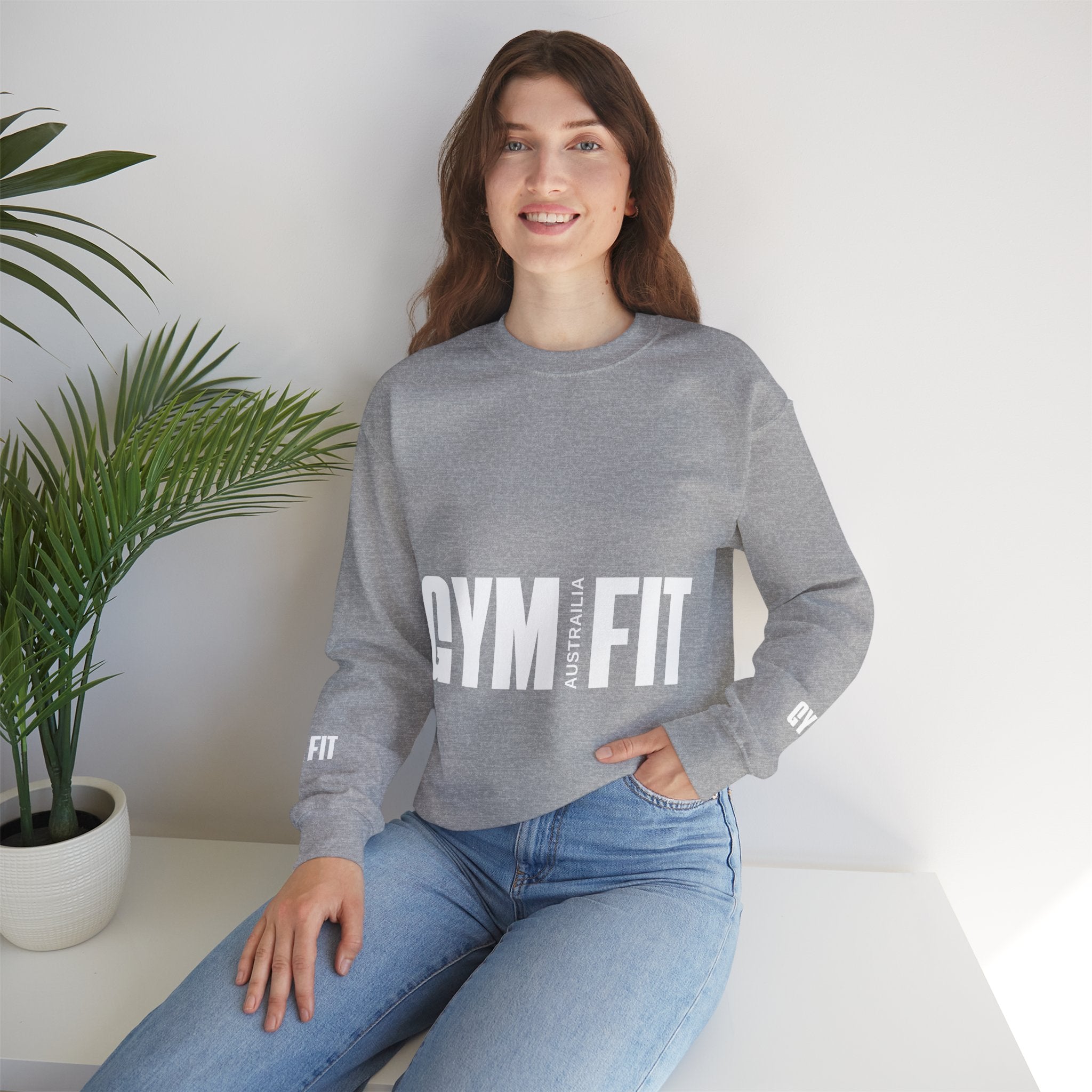 Gym Fit Unisex Heavy Blend™ Crewneck Sweatshirt - Stylish Workout Top for Fitness Enthusiasts