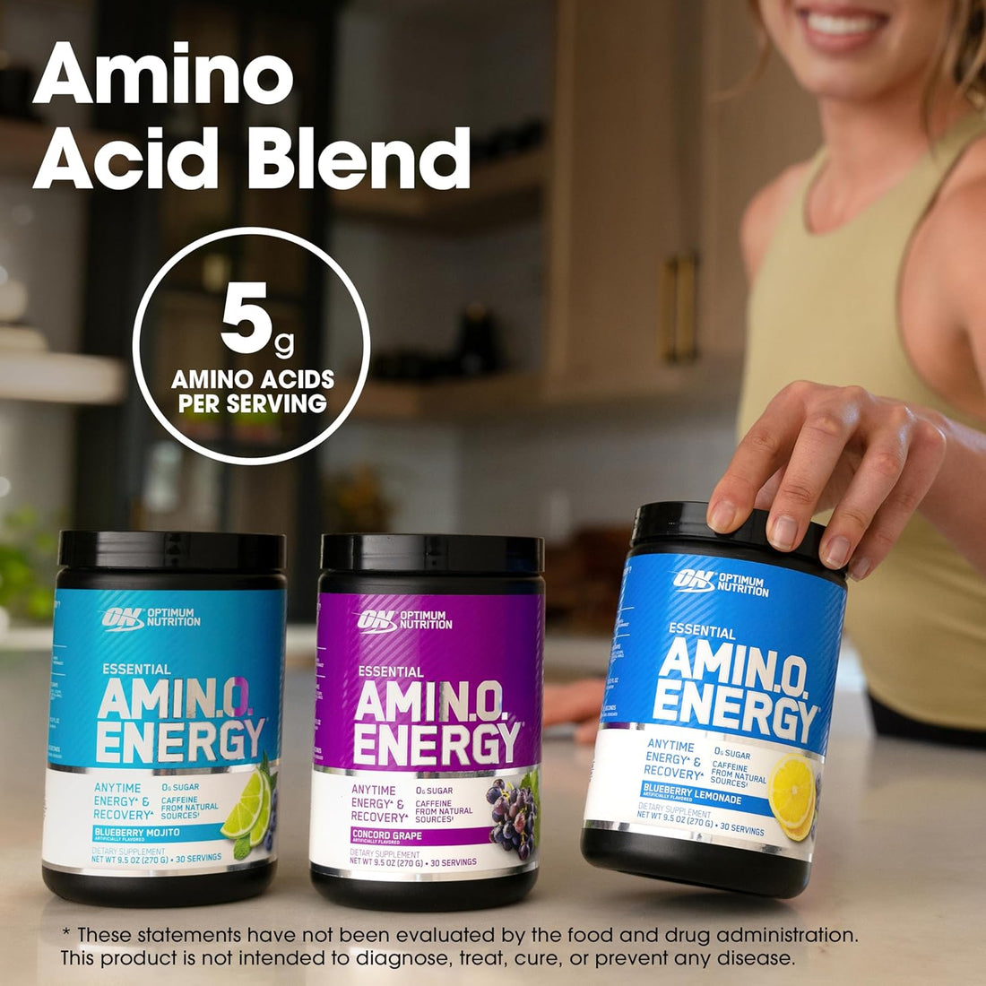 Amino Energy Powder, Orange 270G 30 Servings