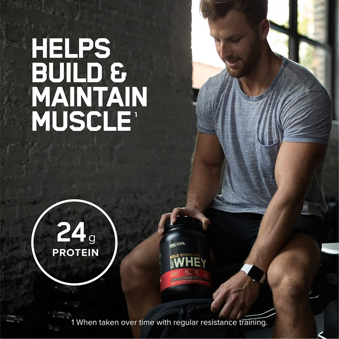 Gold Standard 100 Percent Whey Protein Powder, French Vanilla, 2.27Kg