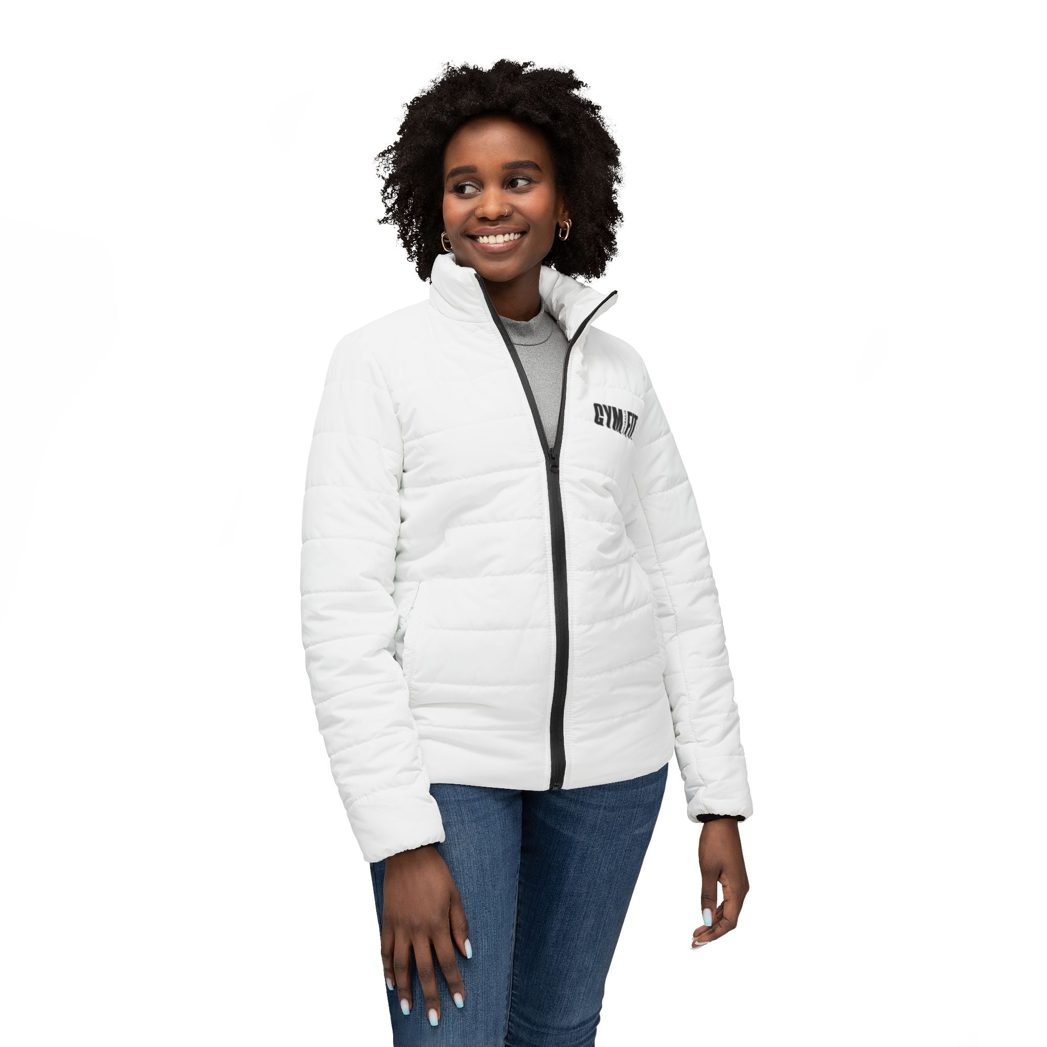 Women's Gym Fit Puffer Jacket - Stylish & Cozy for Active Lifestyles