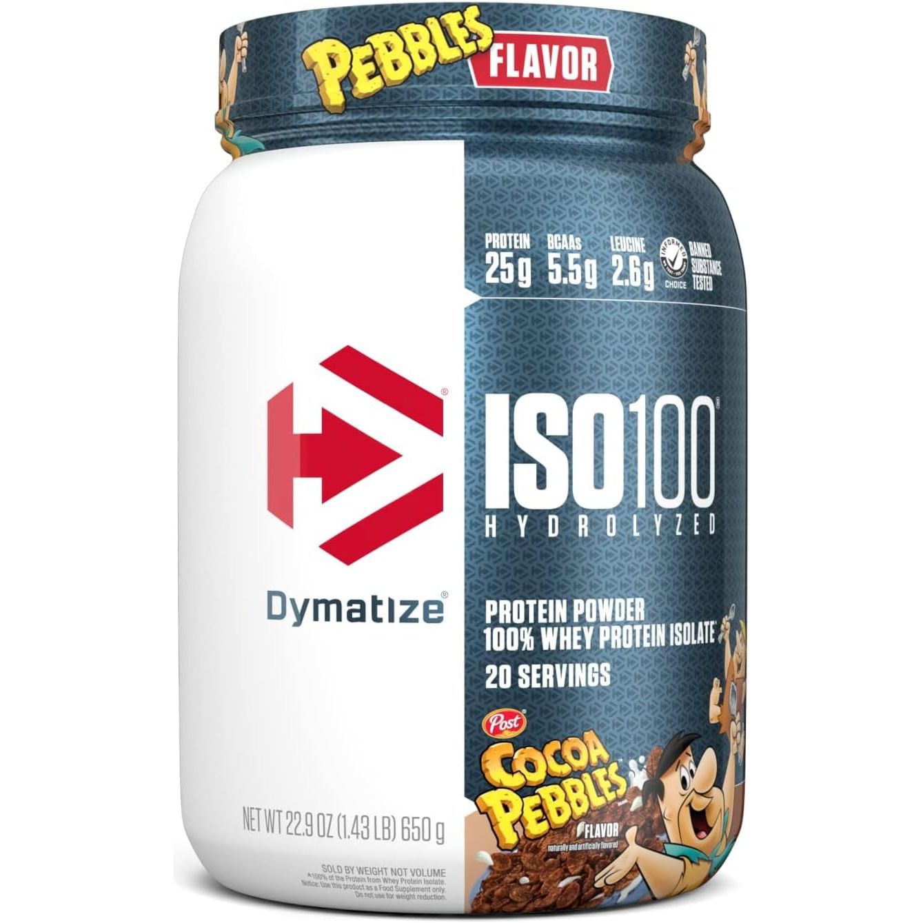 Iso-100 Hydrolyzed Whey Protein Isolate 20 Serves Fudge Brownie 640 Gram