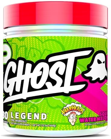 Ghost Legend V4 30 Servings Pre-Workout Powder, Warheads Sour Watermelon