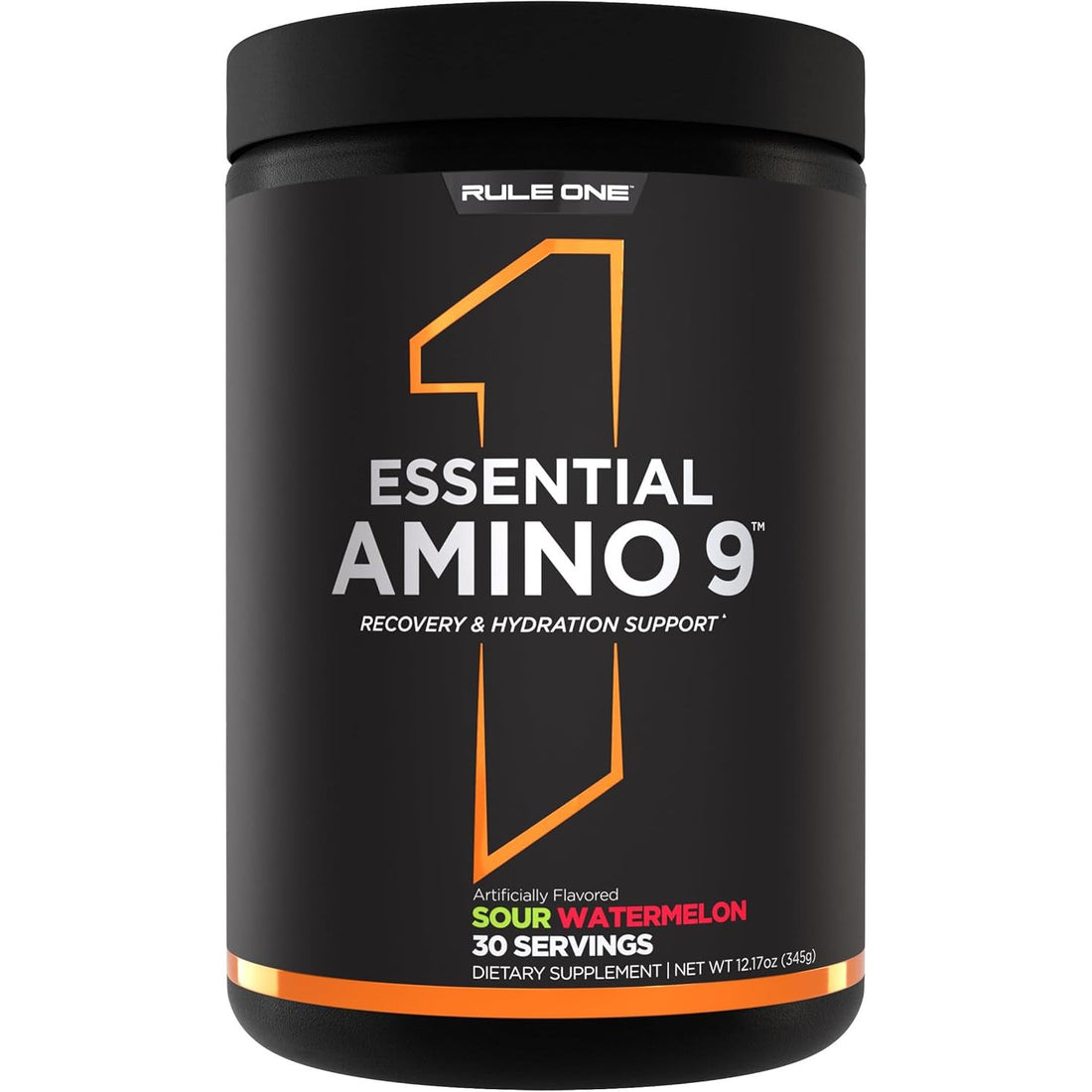 R1 Essential Amino 9 Recovery & Hydration Support Supplement 345 G, Peach Mango (30 Servings)