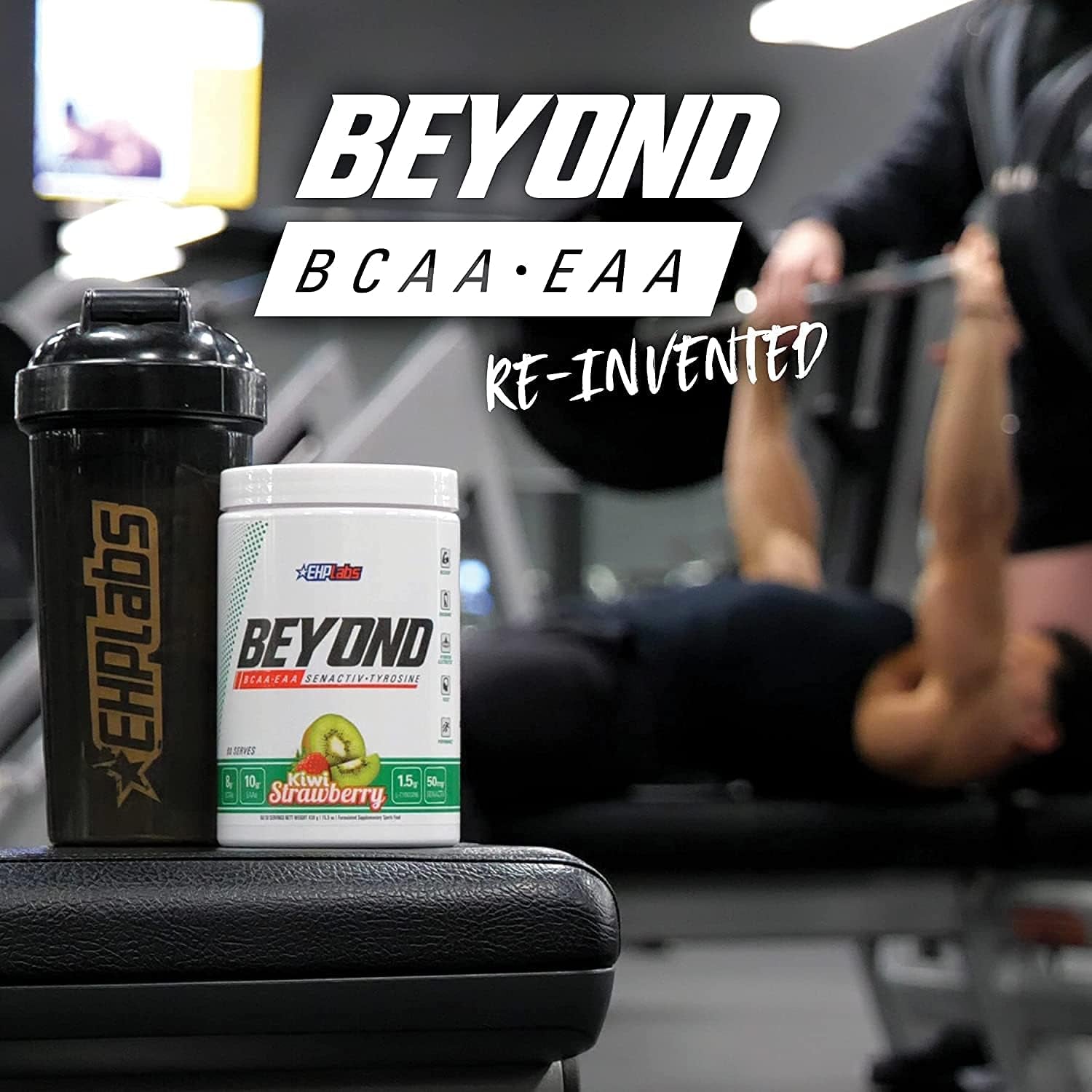 Beyond BCAA + EAA by Ehplabs - 10G of Essential Amino Acids, Assists with Muscle Endurance, Recovery & Fatigue (Peach Candy Rings)