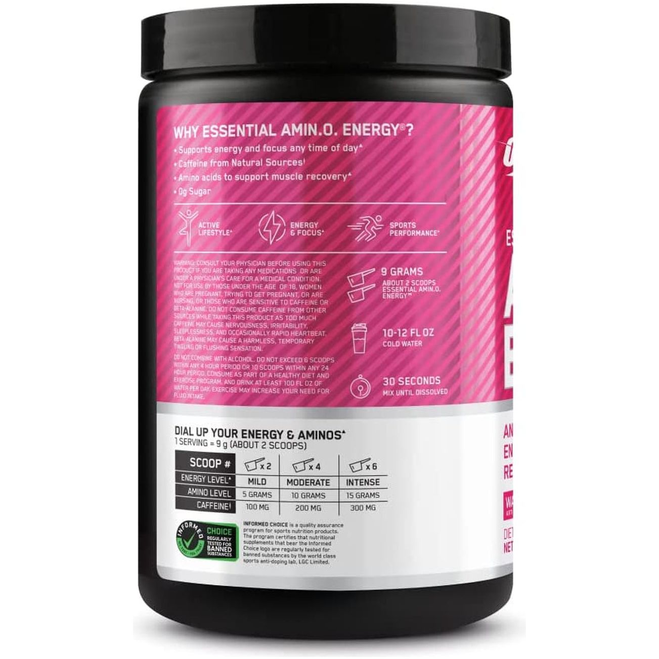 Amino Energy Powder, Watermelon, 270G, 30 Servings