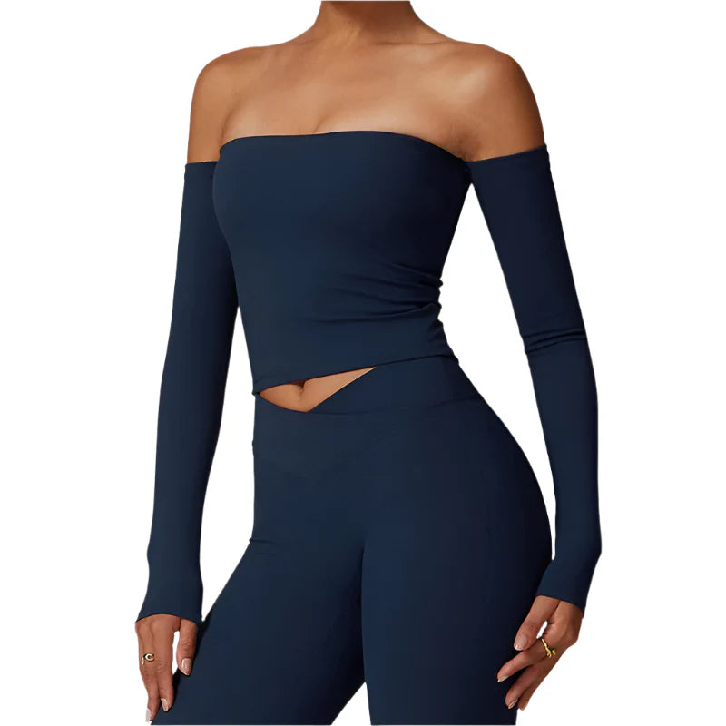 Riley Luxe Quick Dry Activewear Crop Top