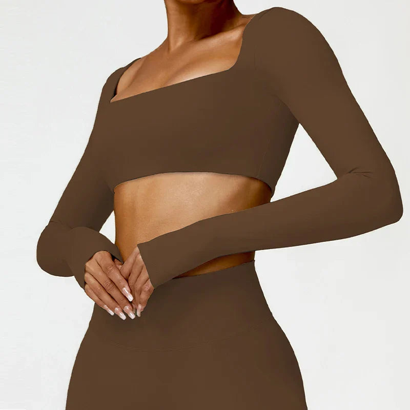Dione Luxe Activewear Top - Urban Elegance for Every Move