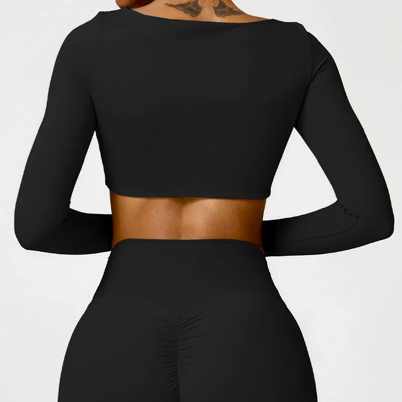 Dione Luxe Activewear Top - Urban Elegance for Every Move
