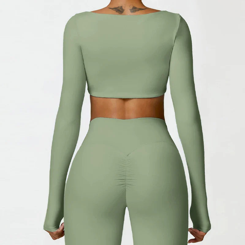 Dione Luxe Activewear Top - Urban Elegance for Every Move