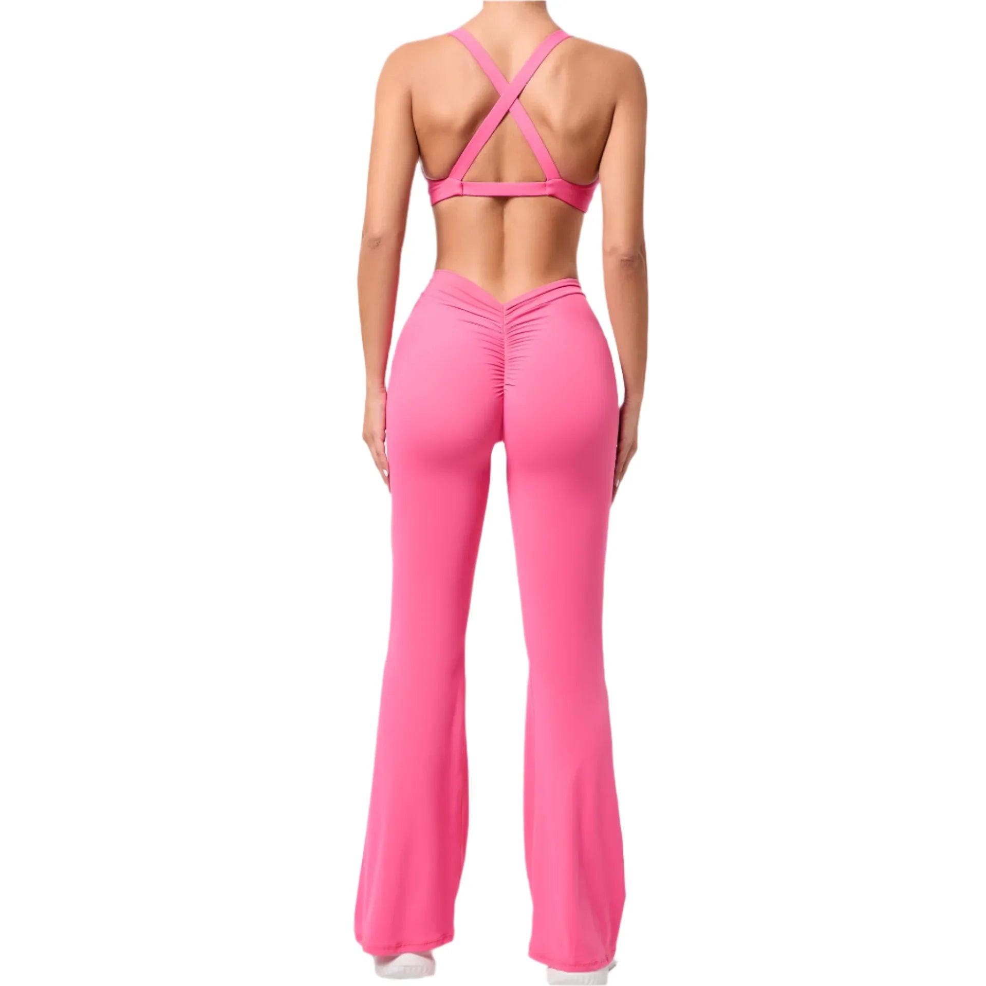 Vibrant Rose Red City Jumpsuit Set