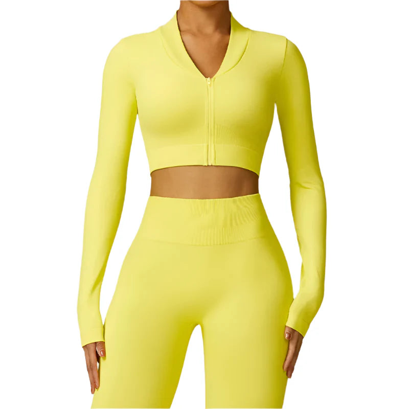 Elevate Your Workout: Luxe City Chic Crop Top
