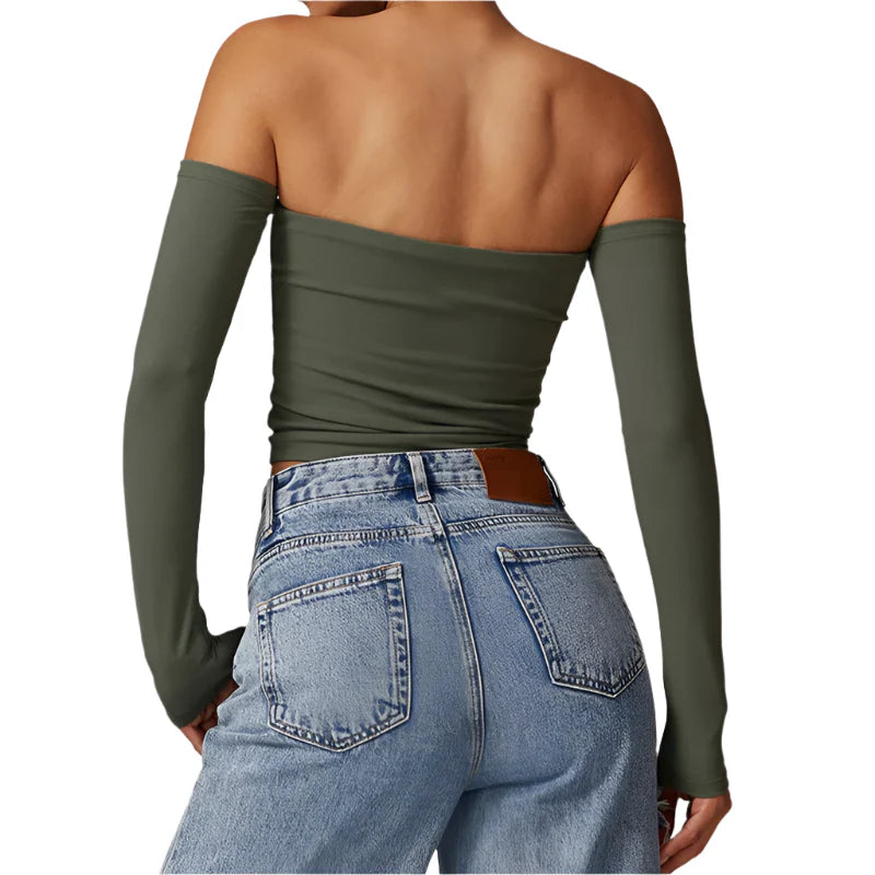 Riley Luxe Quick Dry Activewear Crop Top