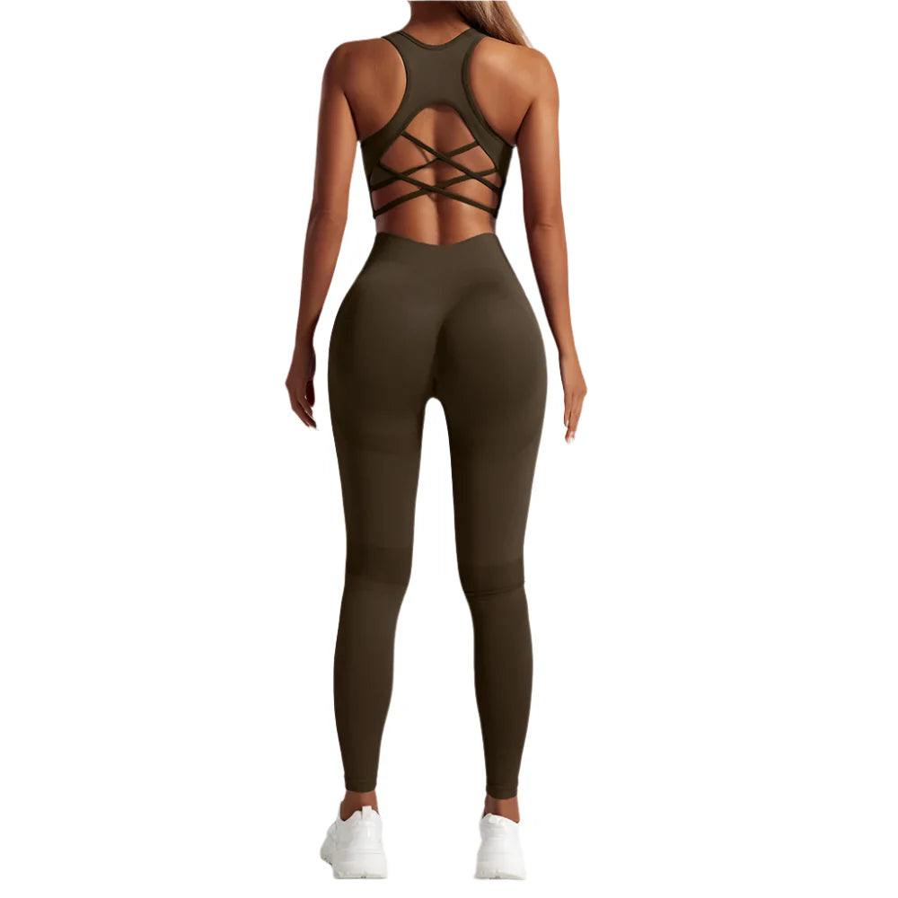 Miranda Luxe Sleeveless Crop Top - Elevate Your Workout Style
