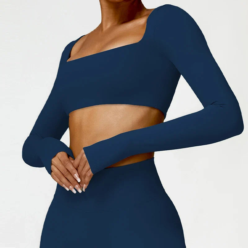 Dione Luxe Activewear Top - Urban Elegance for Every Move