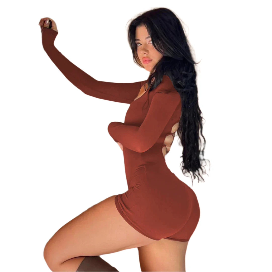 City Chic Backless Activewear Jumpsuit