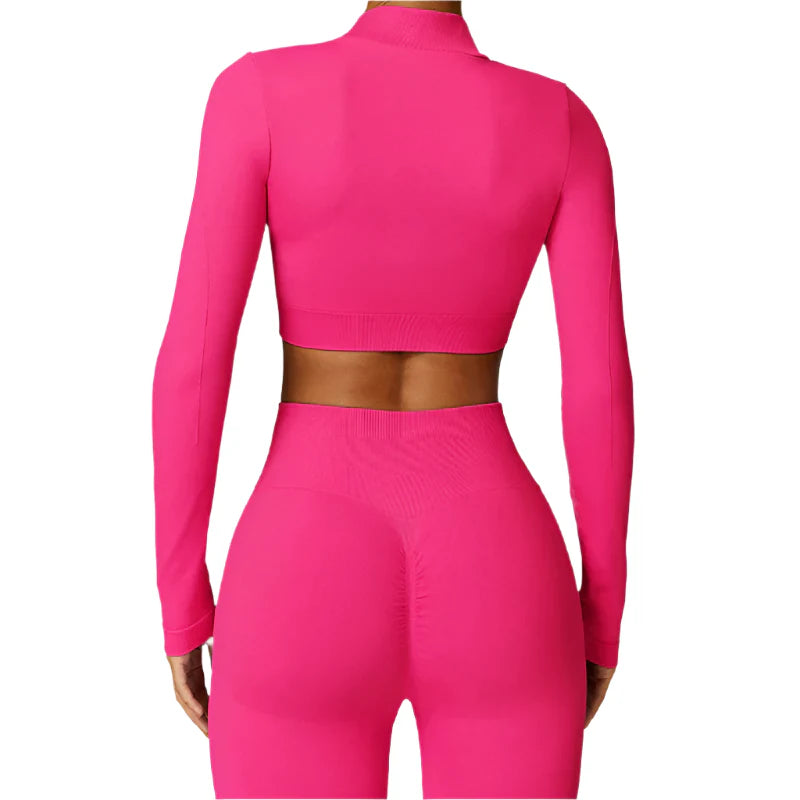 Elevate Your Workout: Luxe City Chic Crop Top