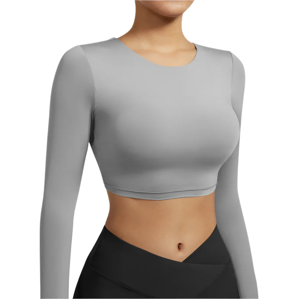 Quinn Luxe Empower Crop Top: Bold Elegance for Every Workout