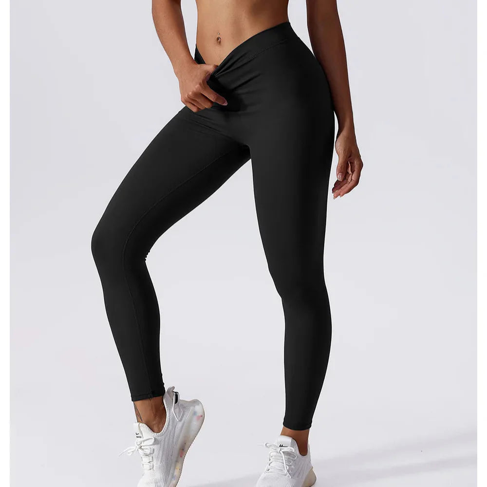 City Vibe Elastic Waist Leggings