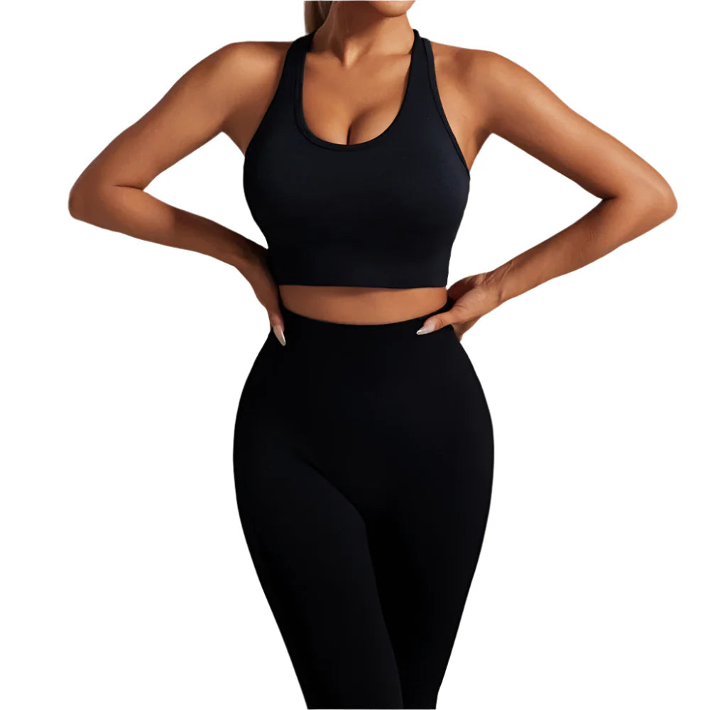 Miranda Luxe Sleeveless Crop Top - Elevate Your Workout Style