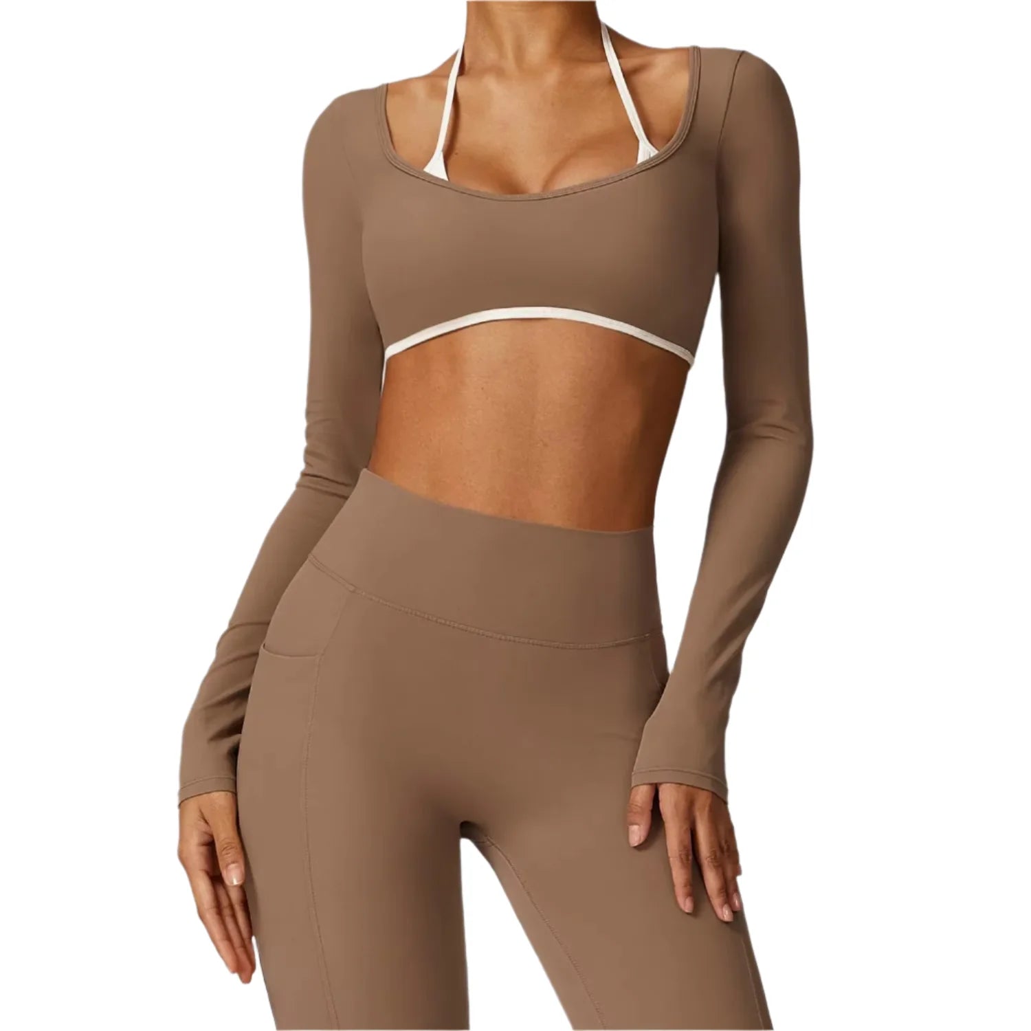 Kestrel Luxe Backless Crop Top: Elevate Your Activewear