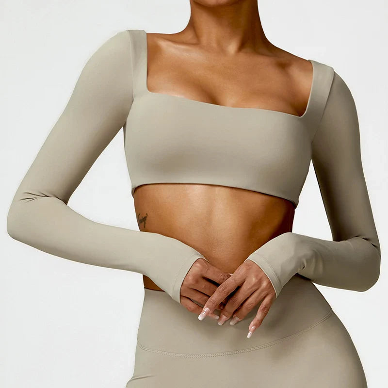 Dione Luxe Activewear Top - Urban Elegance for Every Move