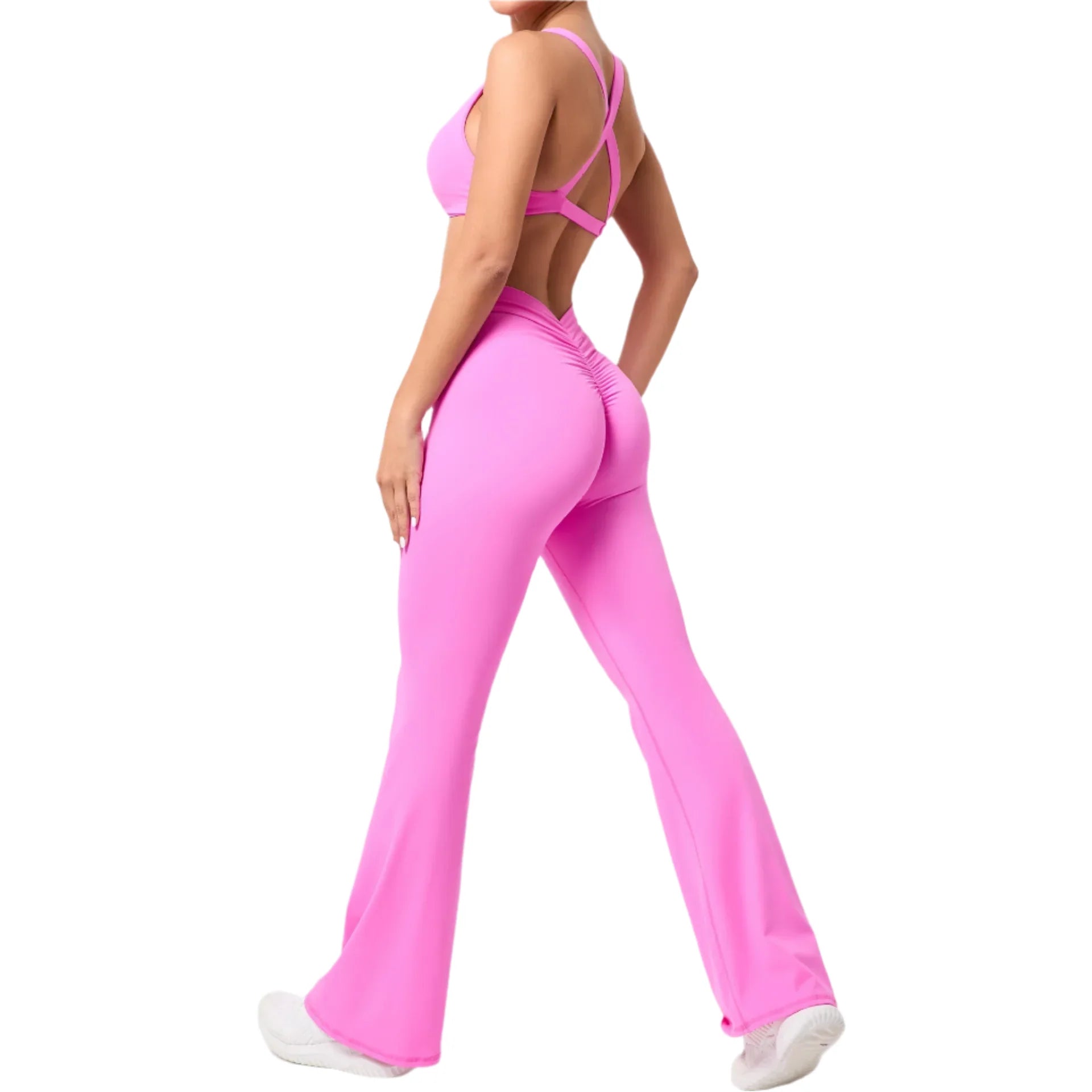 Vibrant Rose Red City Jumpsuit Set