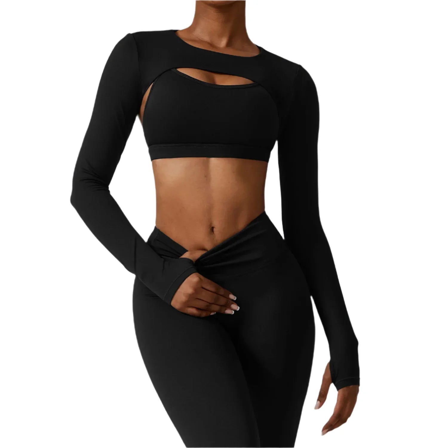 Paige Luxe Performance Shawl Crop Top