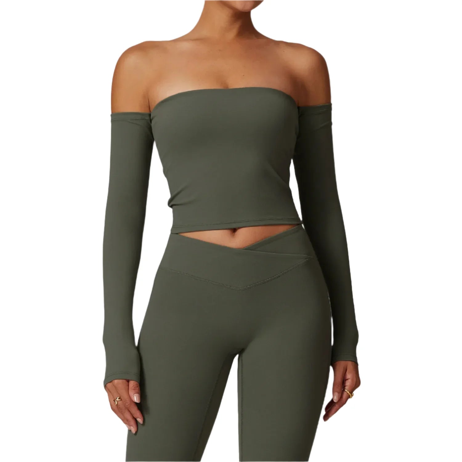Riley Luxe Quick Dry Activewear Crop Top