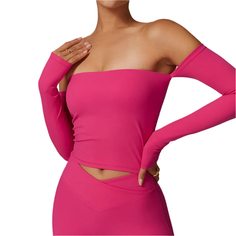 Riley Luxe Quick Dry Activewear Crop Top