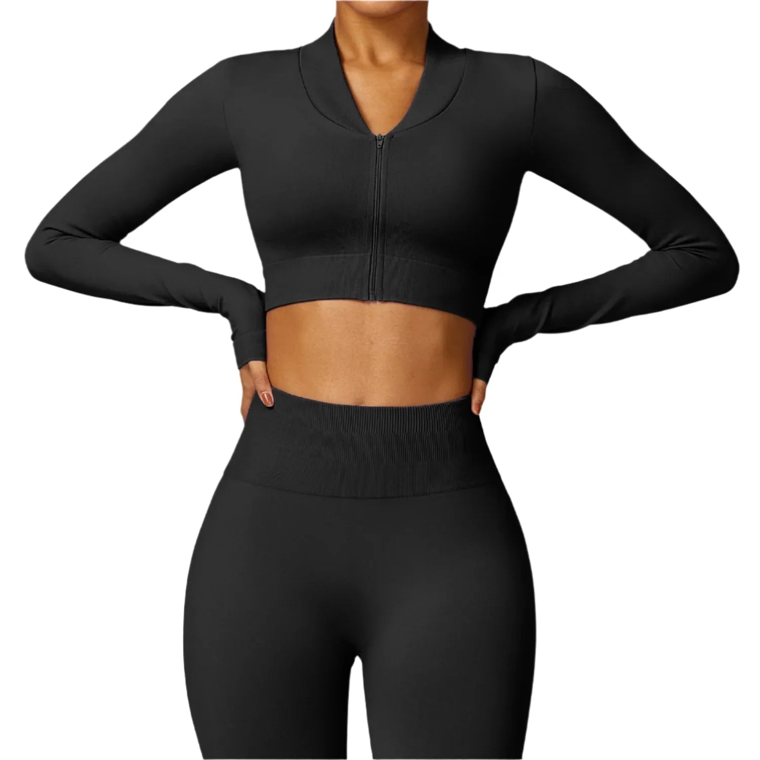 Elevate Your Workout: Luxe City Chic Crop Top