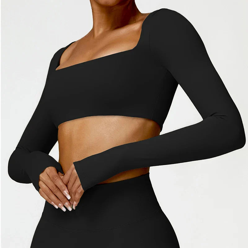 Dione Luxe Activewear Top - Urban Elegance for Every Move
