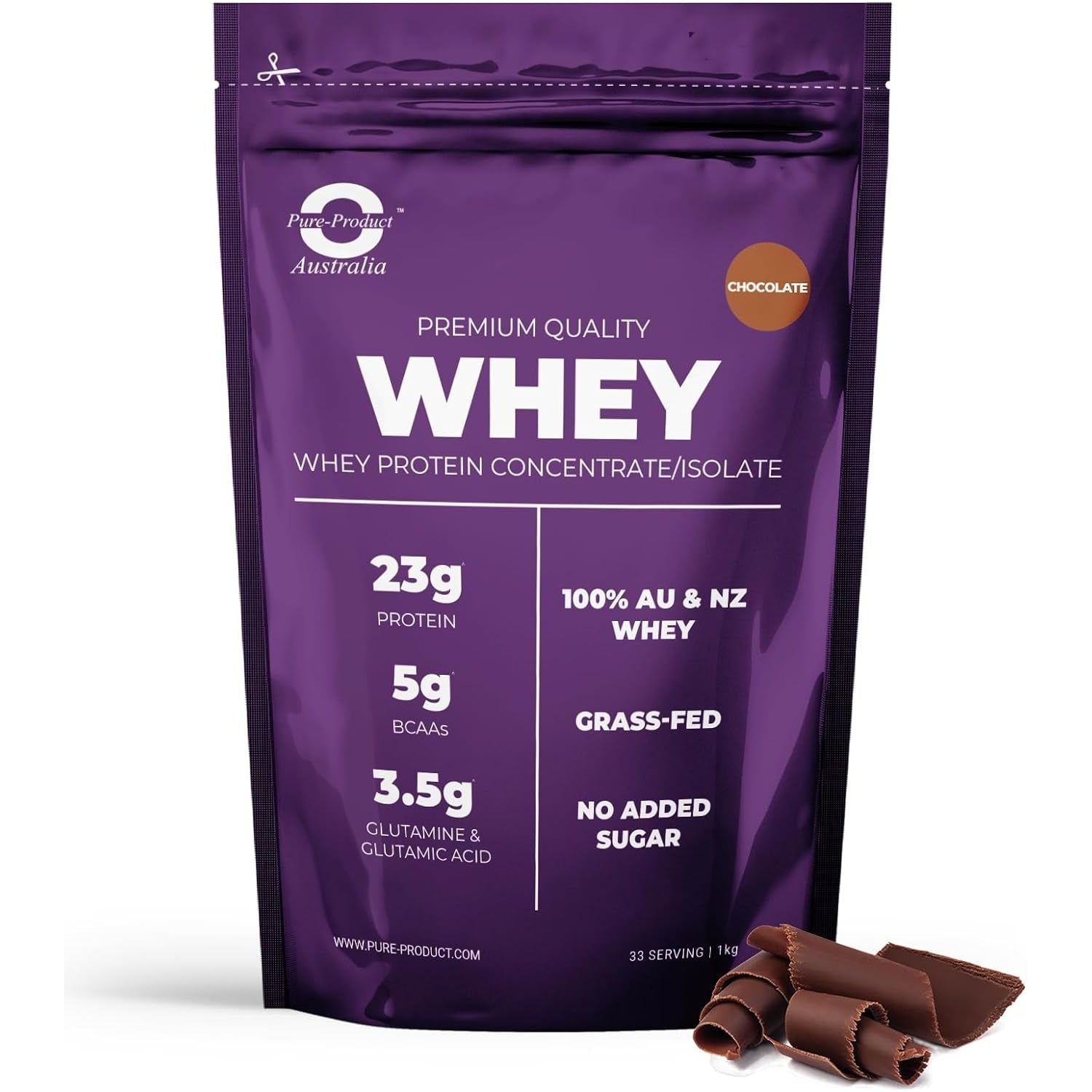 100% Whey Protein Isolate & Concentrate CHOCOLATE 1Kg