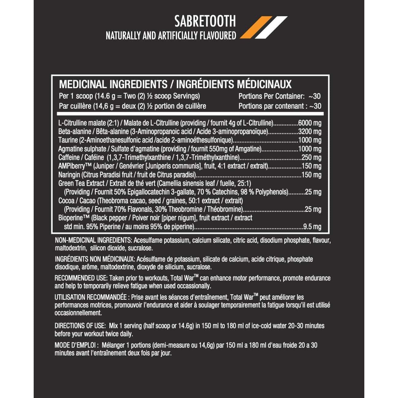 Total War Pre-Workout Powder - Orange Crush, Orange Crush 400 Grams