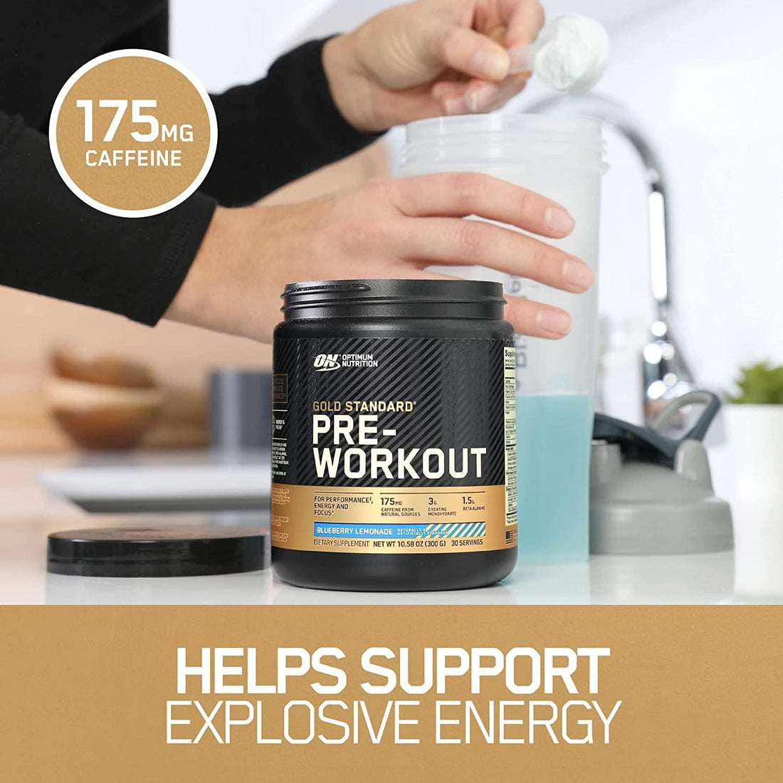 Gold Standard Pre Workout, Green Apple, 300G, 30 Servings