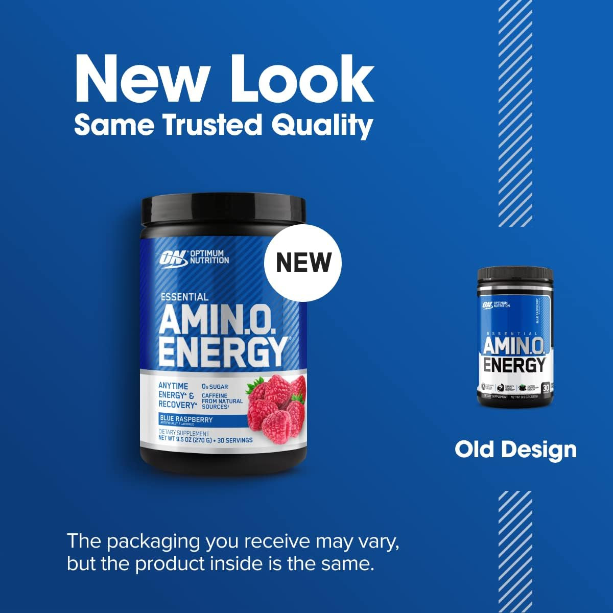 Amino Energy Powder, Blue Raspberry, 270G, 30 Servings