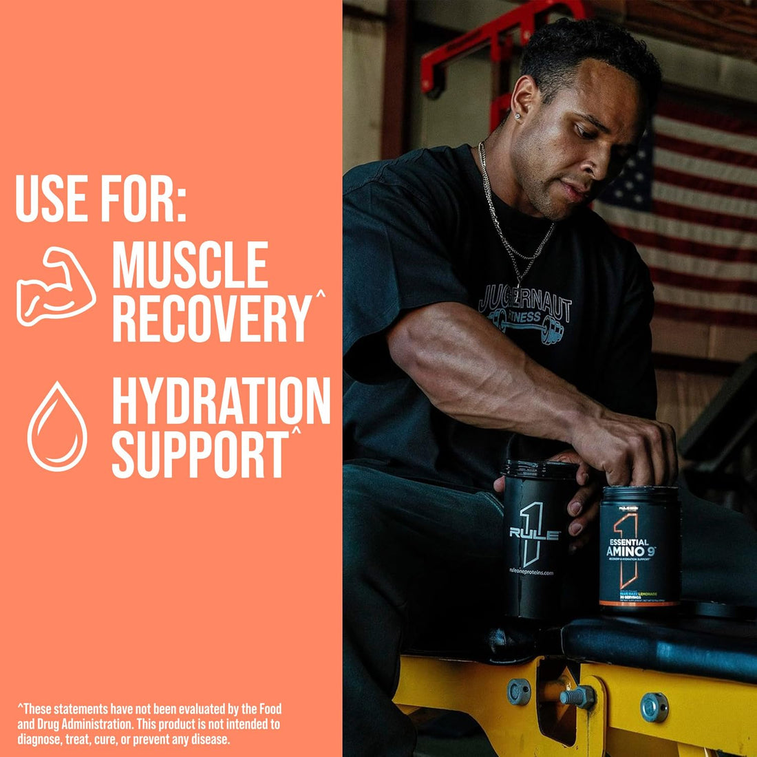 R1 Essential Amino 9 Recovery & Hydration Support Supplement 345 G, Peach Mango (30 Servings)